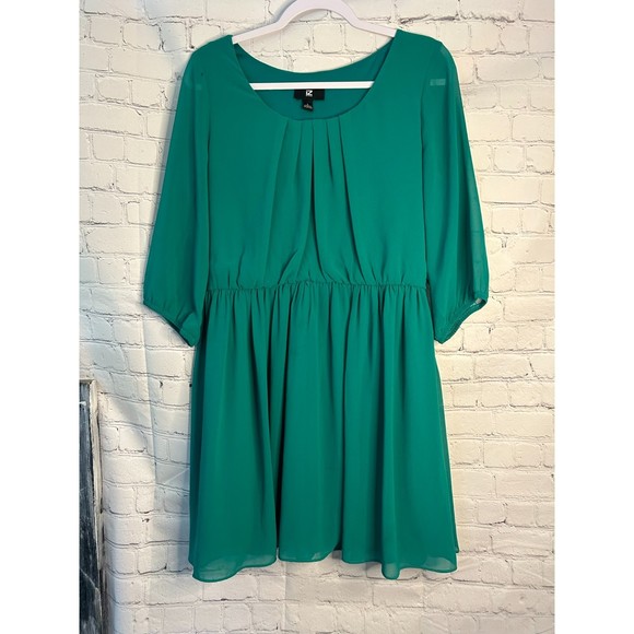 Women's IZ BYER Layered Pleated Party Dress. SZ L. Read Description! - Picture 1 of 5